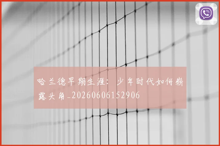 哈兰德早期生涯：少年时代如何崭露头角_20260606152906